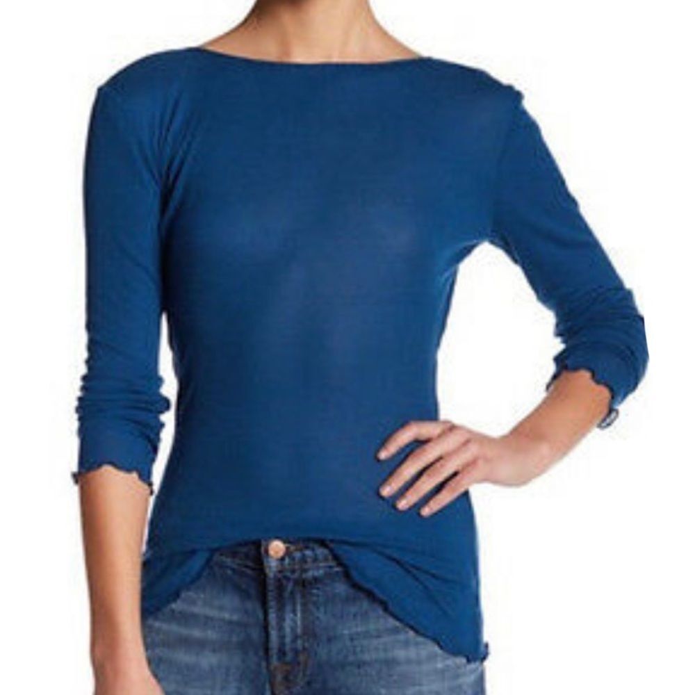 NWT Free People EyesWide Open Knit Open Back Top